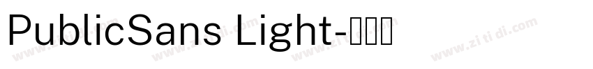 PublicSans Light字体转换